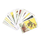 Yellow box of the Tarot Original 1909 deck featuring “The Fool” card artwork from the classic Rider-Waite-Smith tarot.