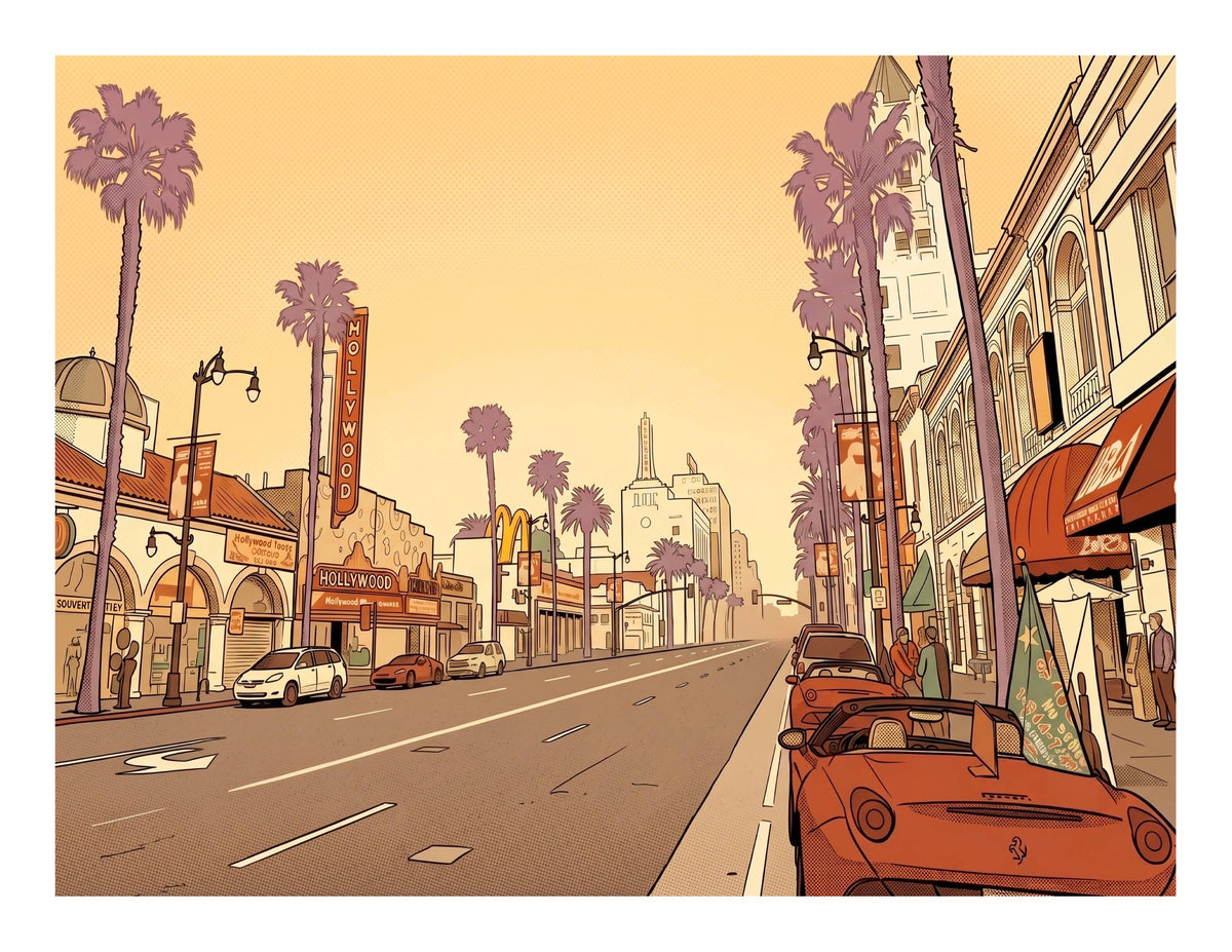 Hollywood Streets Print