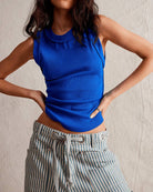 Ribbed Sleeveless Tank Top