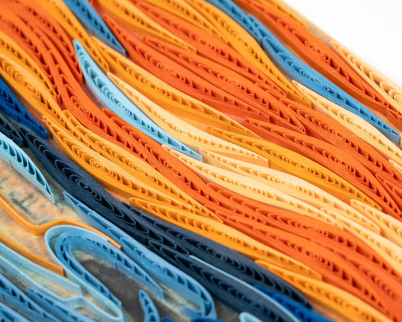 Quilled The Scream, Munch Greeting Card