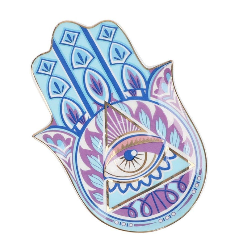 Evil Eye Dish - Light Blue & Purple