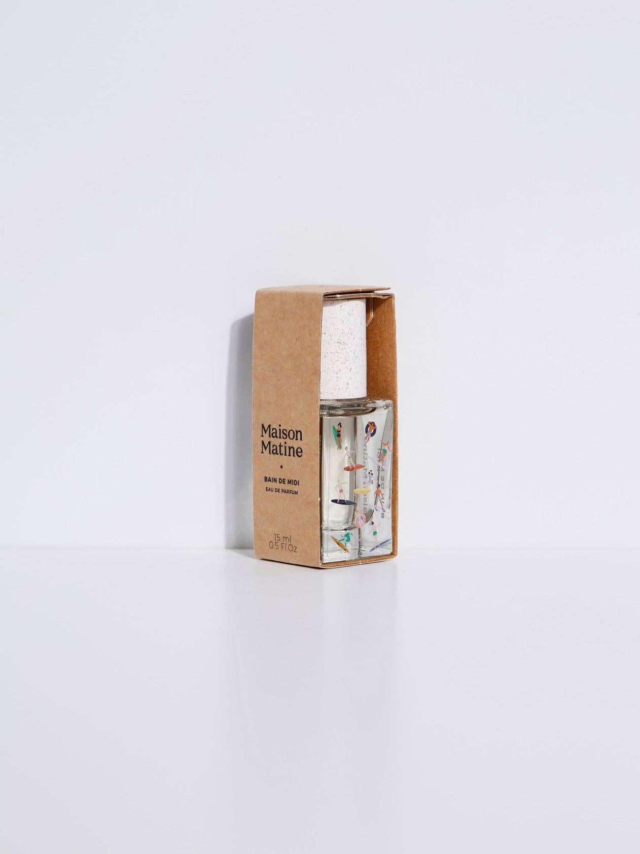 Maison Matine Bain de Midi Eau de Parfum 15ml in eco-conscious packaging against a white background