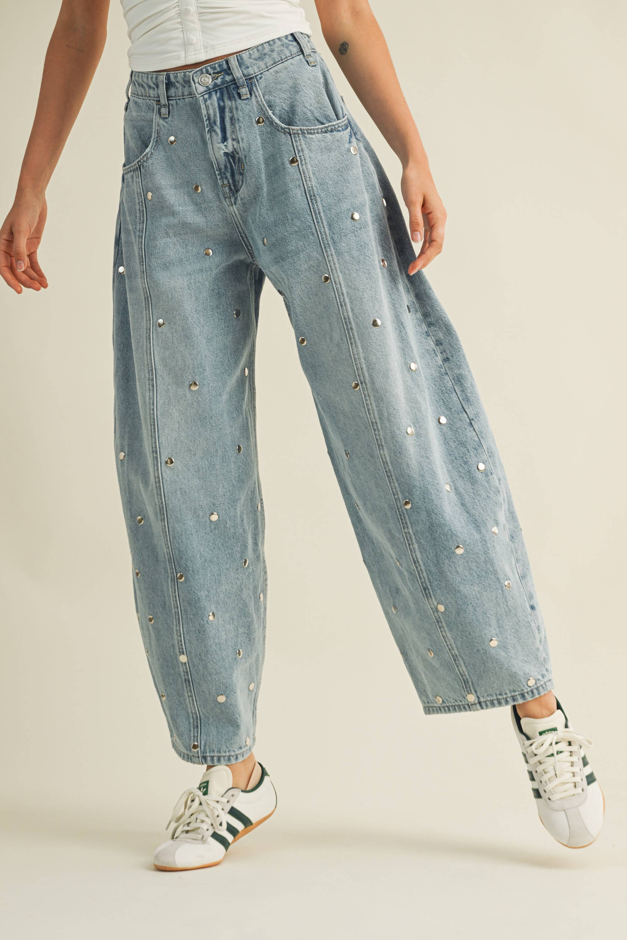 Rivet Denim Pants