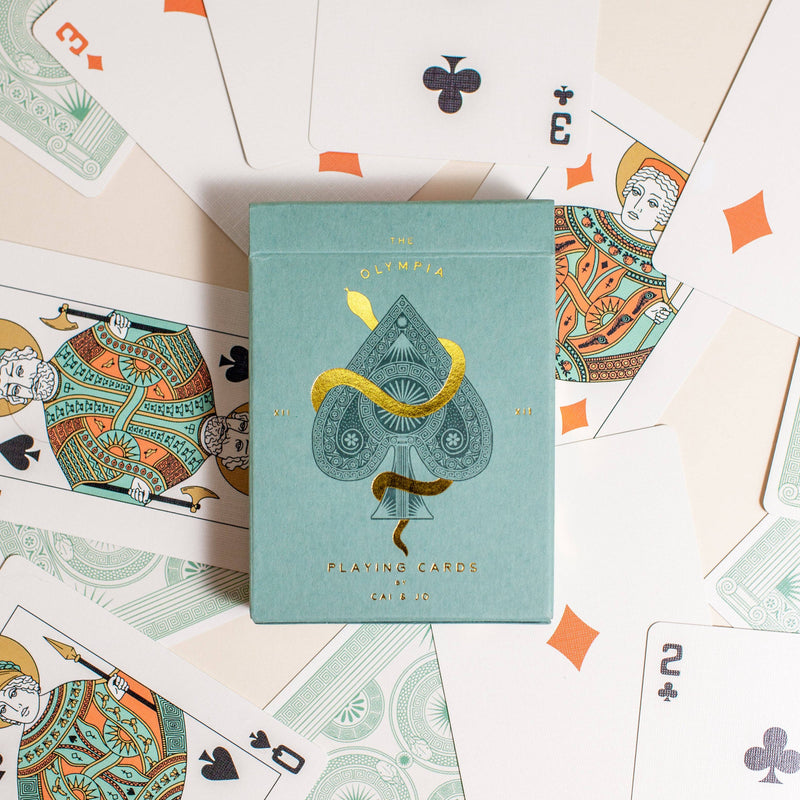 The Olympia Playing Cards - Sage