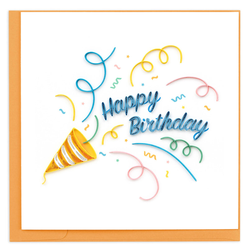 Quilled Birthday Confetti Card