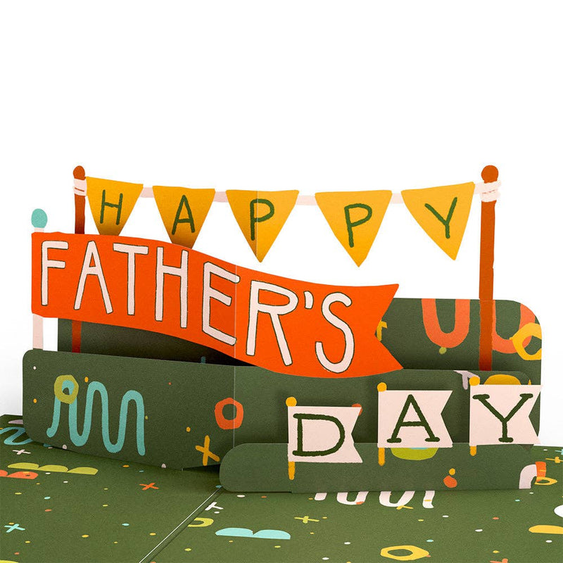 Happy Father's Day Banner Pop-Up Card