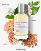 Bottle of Classy No. 30 Eau De Parfum, featuring notes of linen, jasmine, rose, sandalwood, and musk.