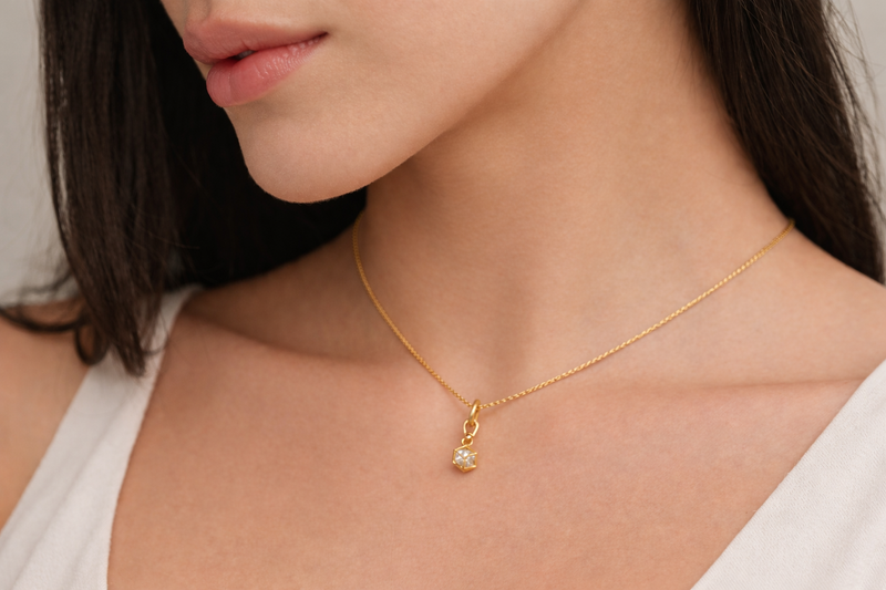 Crystal Cube Necklace