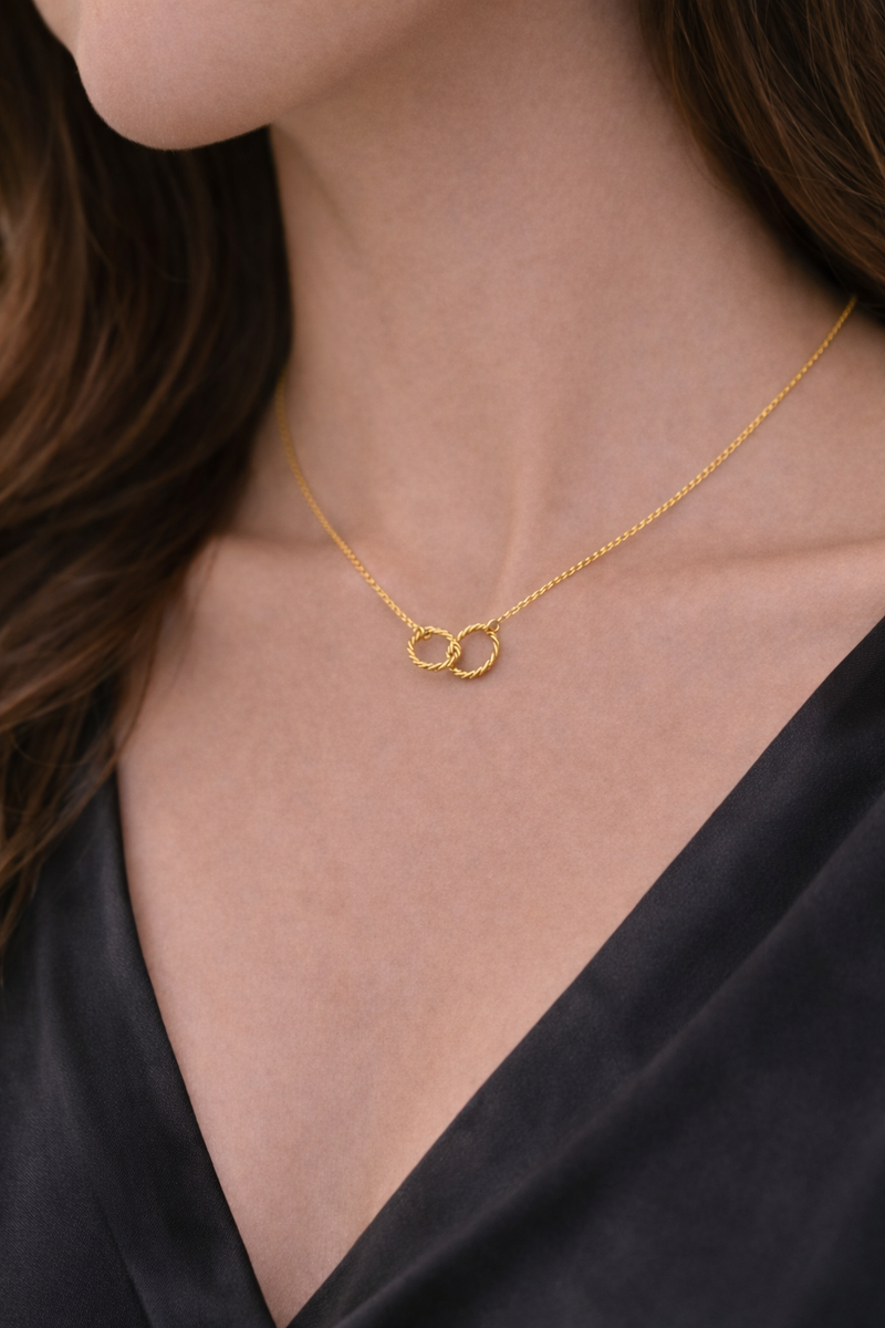 Elara Infinity Twist Necklace