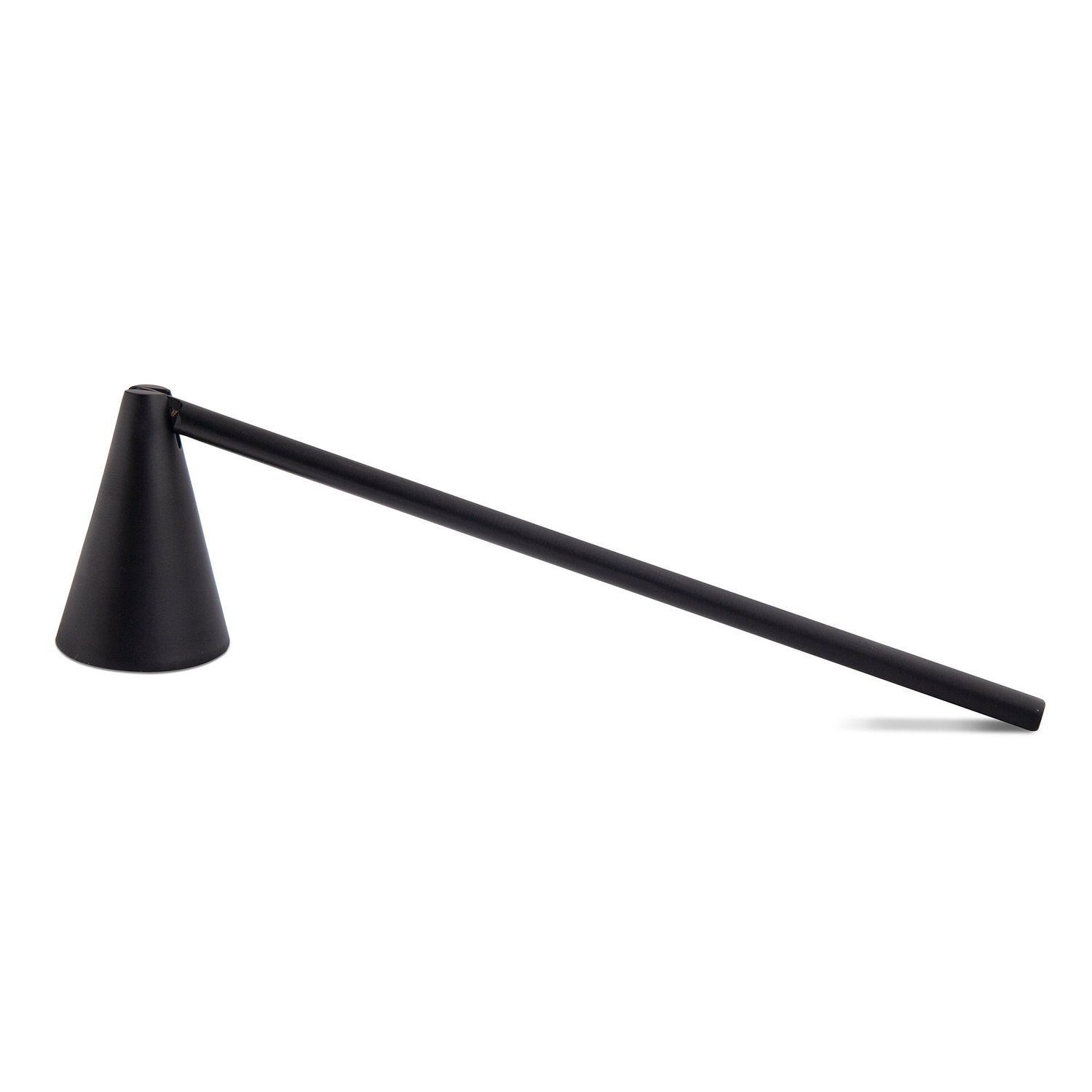 Skeem Design black candle snuffer with a minimalist design, perfect for safely extinguishing candles.