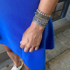 Square Bracelet: A captivating blend of bold design and subtle elegance.