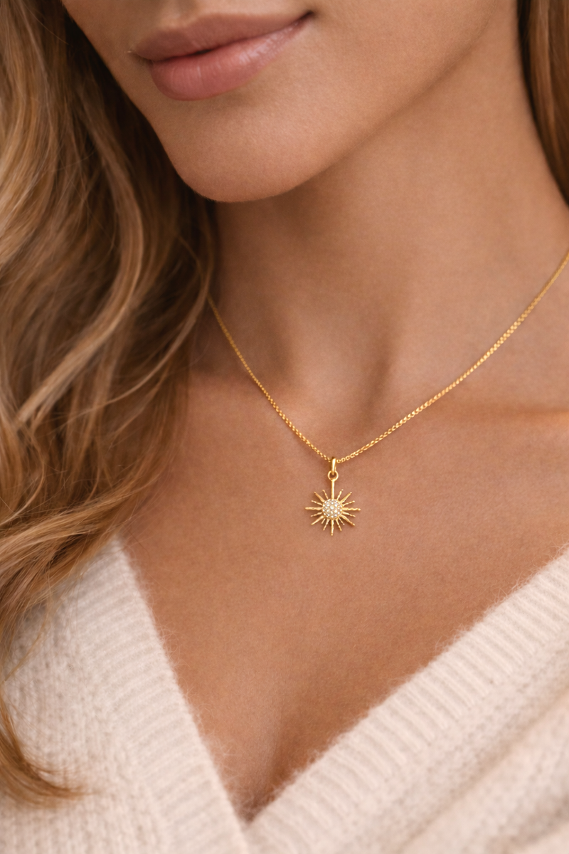 Crystal Sun Rays Necklace