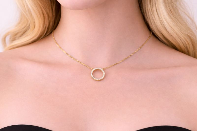 Starlit Circle Necklace