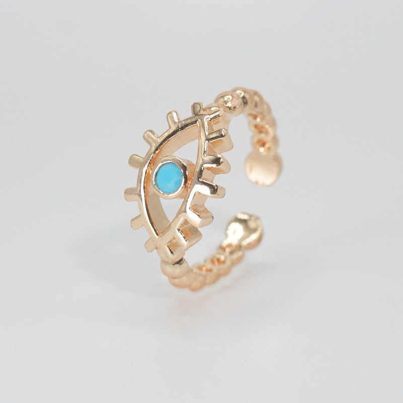 Poinsettia Ring: Enigmatic eye-shaped design, exuding intrigue and sophistication.