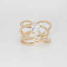 Roxbury Ring - Chic accessory with sleek lines and sparkling stones.