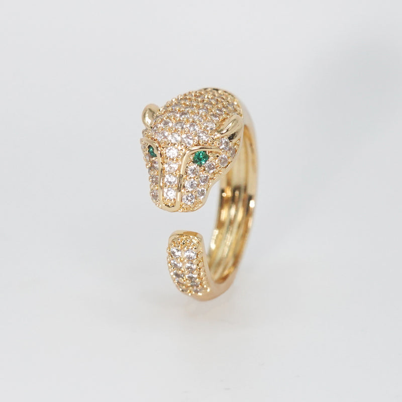 Fierce leopard-shaped accessory for wild elegance and bold style.