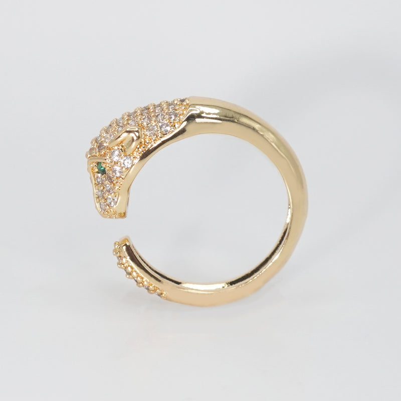 Fierce leopard-shaped accessory for wild elegance and bold style.