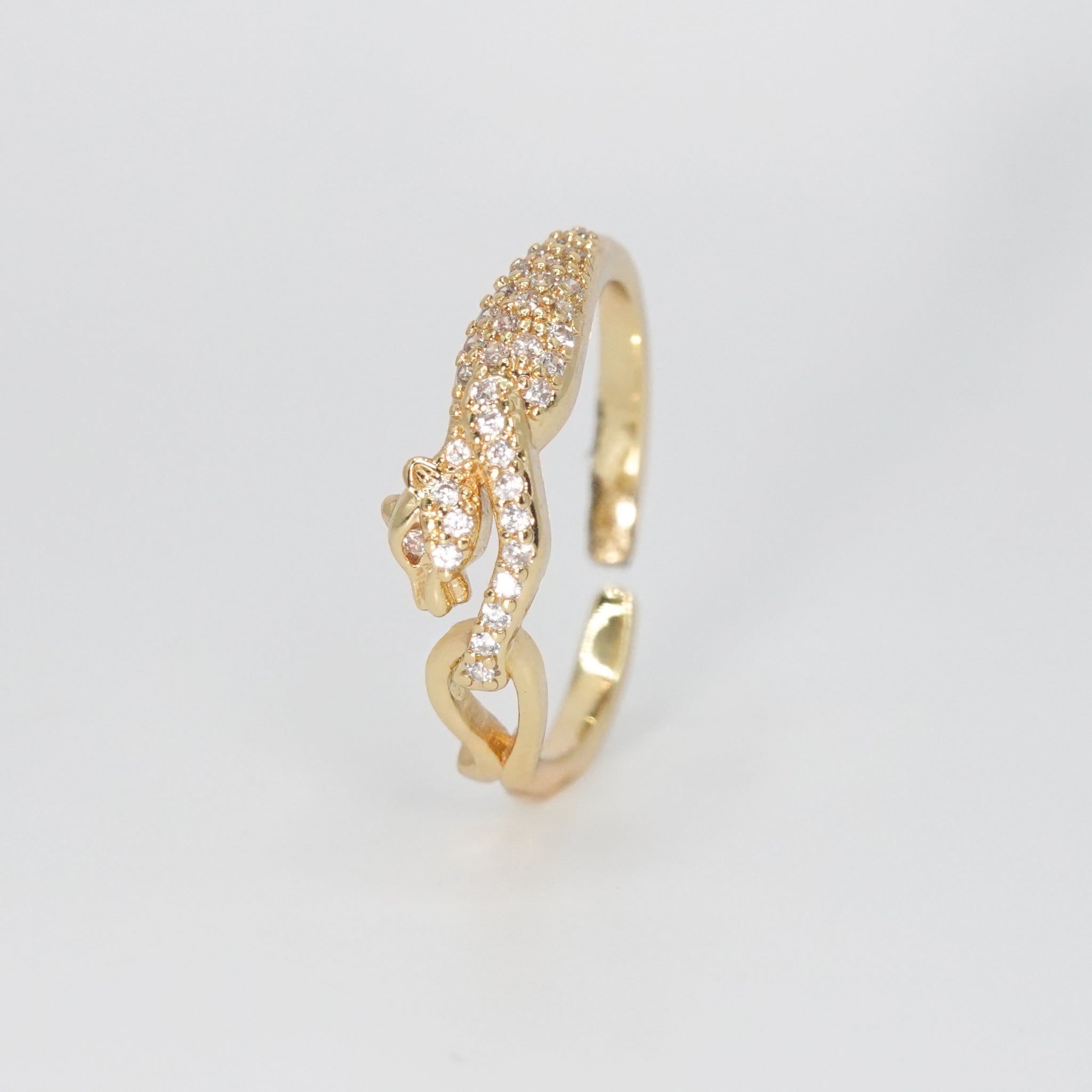 Trousdale Ring - Fierce panther-shaped accessory with intricate details.