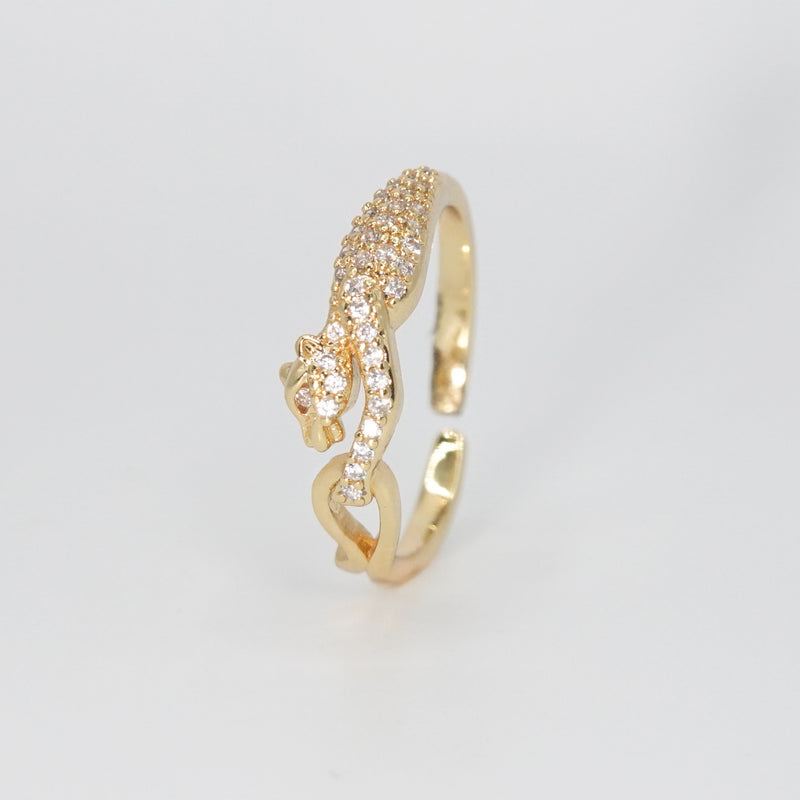 Trousdale Ring - Fierce panther-shaped accessory with intricate details.