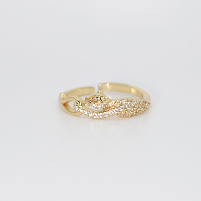 Trousdale Ring - Fierce panther-shaped accessory with intricate details.