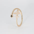 Cielo Ring - Sleek and modern, a celestial-inspired plane-shaped accessory.