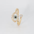 Seaview Ring - Eye-shaped design ring.