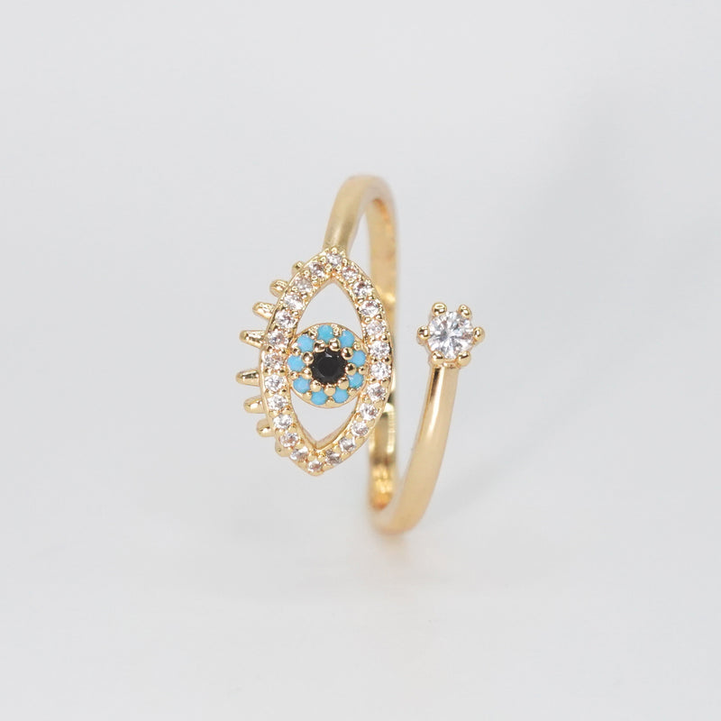 Seaview Ring - Eye-shaped design ring.