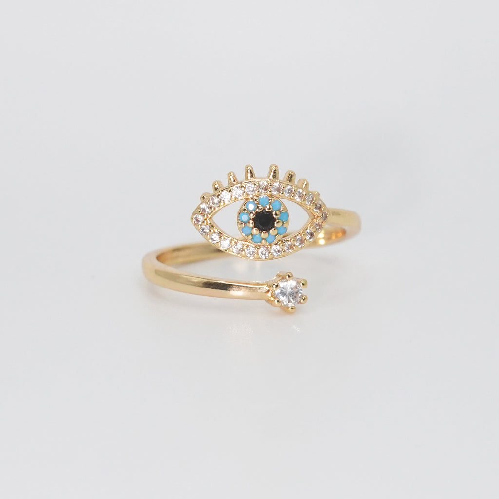Seaview Ring - Eye-shaped design ring.