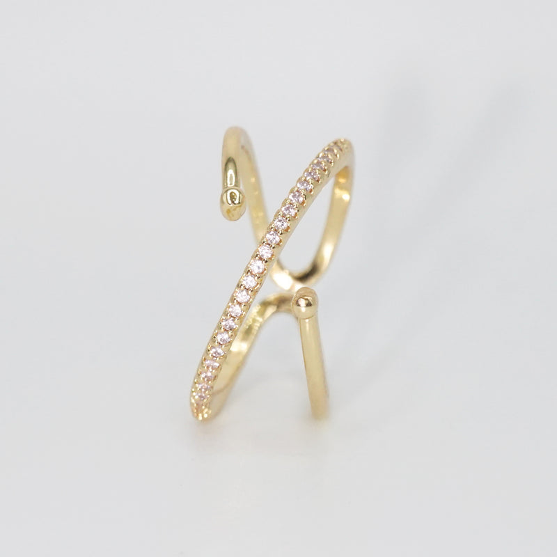 Latigo Ring - Sparkling stones adorn this exquisite ring.