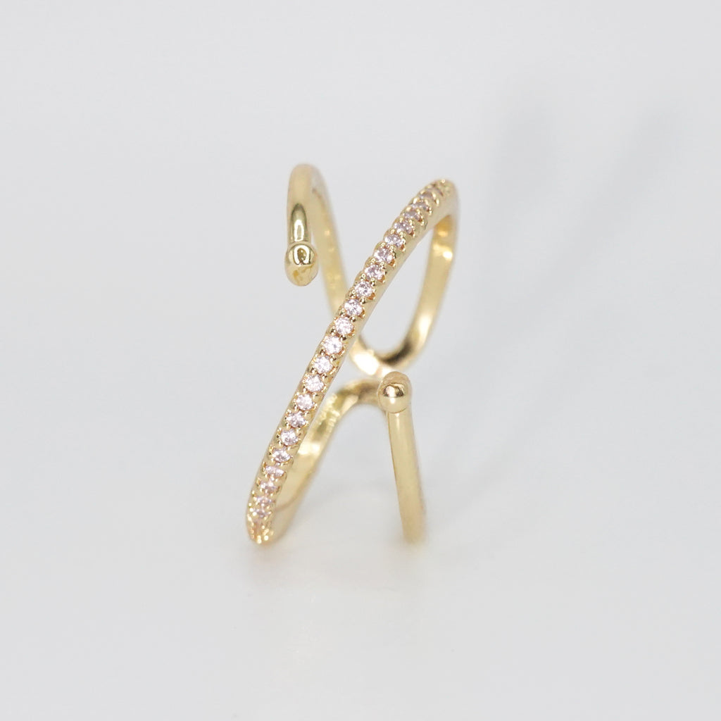 Latigo Ring - Sparkling stones adorn this exquisite ring.