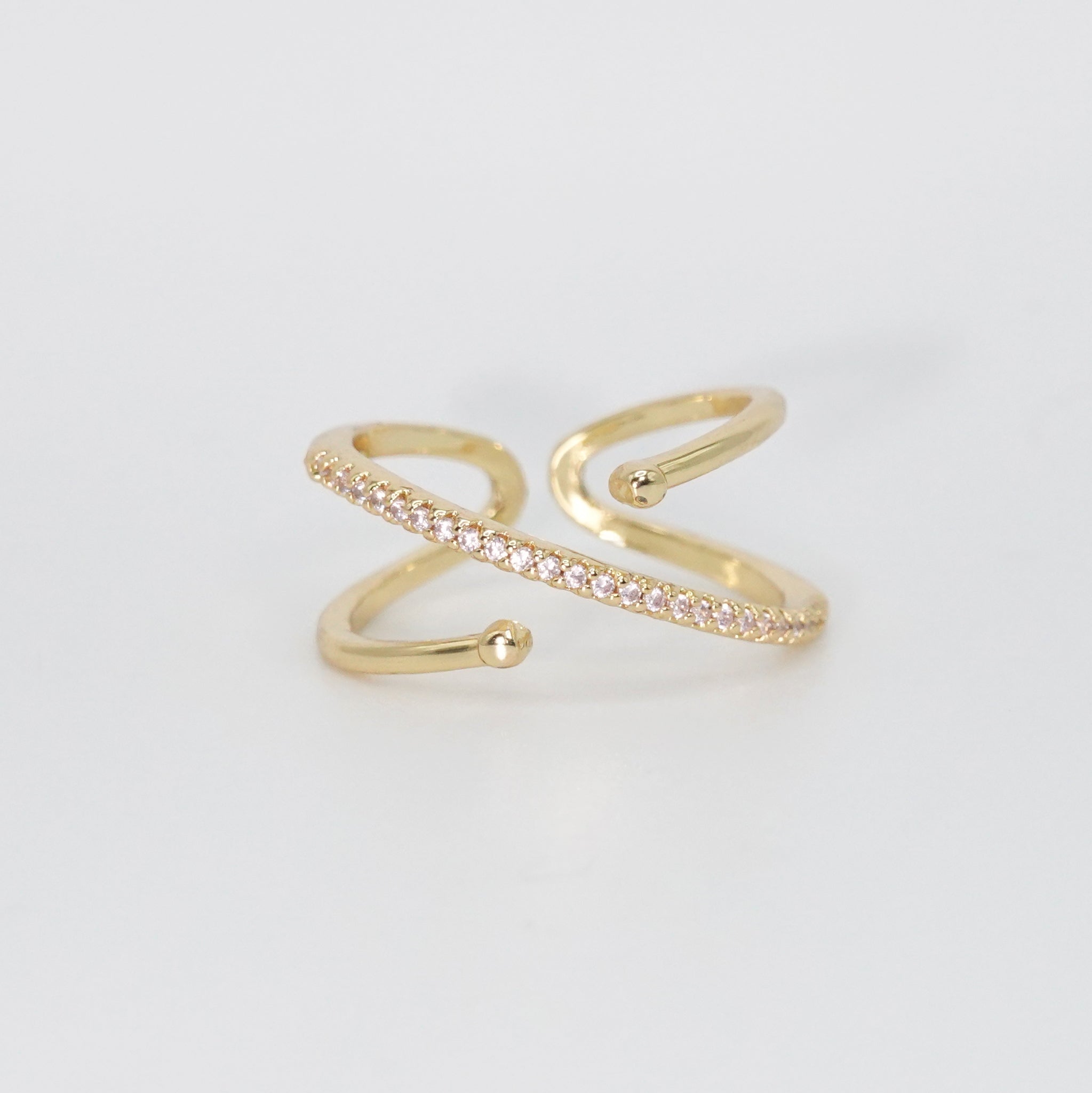 Latigo Ring - Sparkling stones adorn this exquisite ring.
