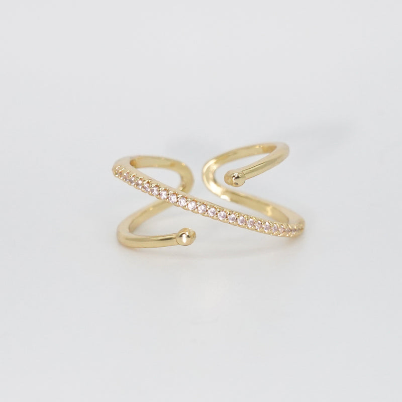 Latigo Ring - Sparkling stones adorn this exquisite ring.