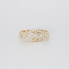 Encinal Ring - Sterling silver ring with eye motif, intricate detailing.