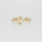 Zuma Ring - Delicate new moon motif with shimmering stones.