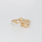 Cuthbert Ring - Sterling silver ring with attached tulip motif.