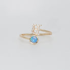 Aquarius Ring: Water symbol in opal and shimmering stones, epitome of individuality.