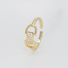 Capri Ring: Adorned with dazzling shiny stones, exuding glamour and elegance.