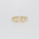Capri Ring: Adorned with dazzling shiny stones, exuding glamour and elegance.