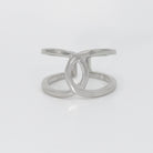 Lustrous silver Cassidy Ring, epitome of understated elegance, versatile for all occasions.