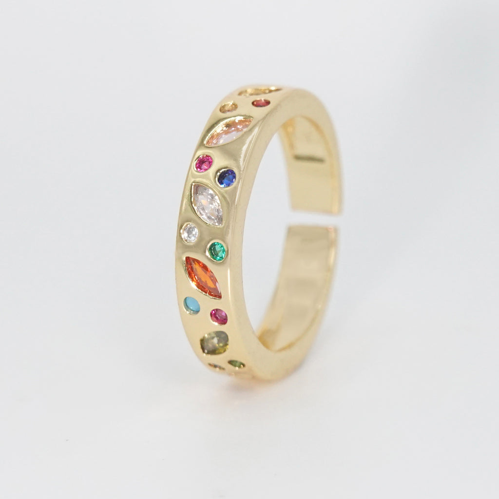 Melrose Ring - Stunning accessory adorned with colorful stones.