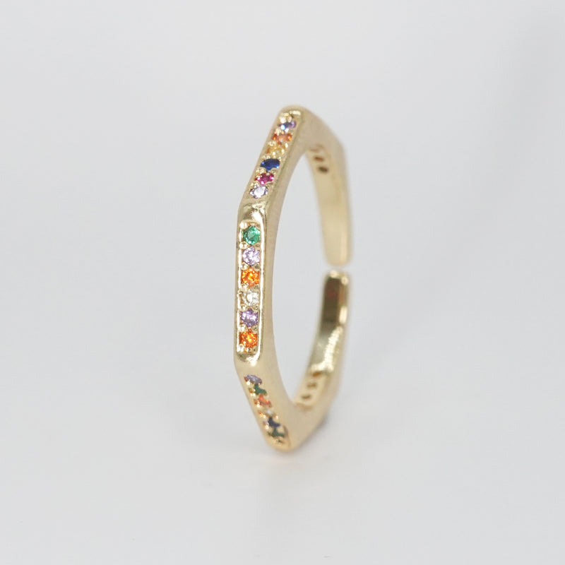 Vine Ring - Elegant and colorful accessory with slender design.