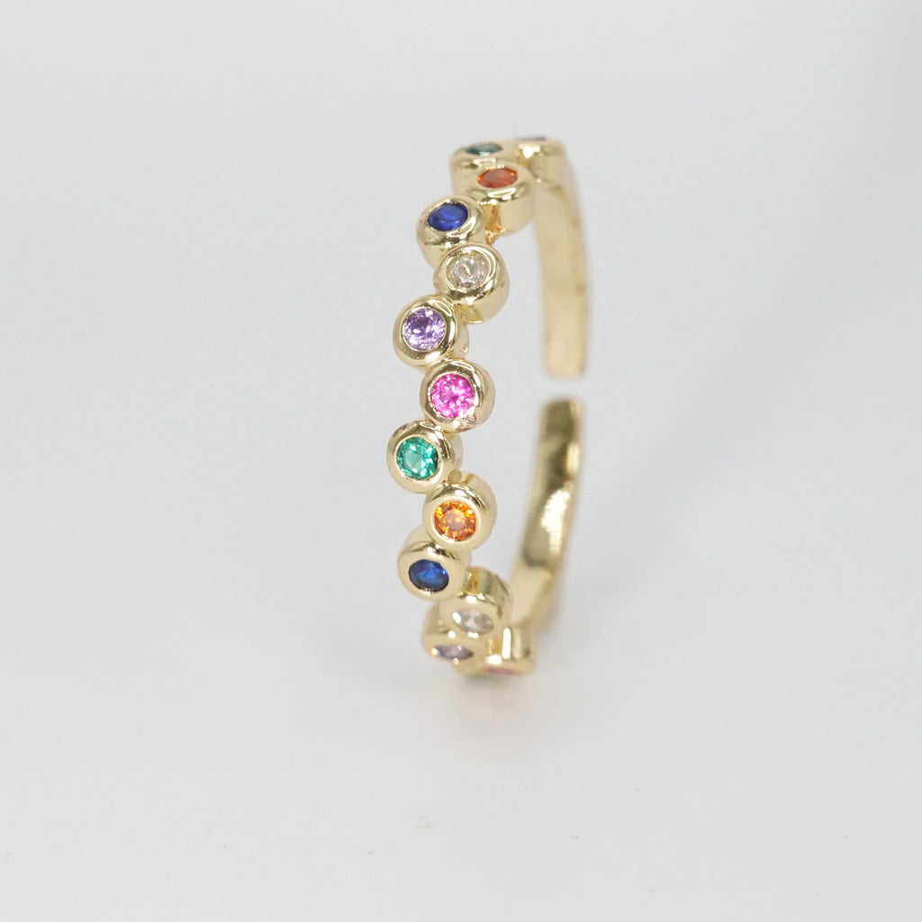 Argyle Ring - Exquisite accessory adorned with colorful circular stones.