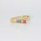 Gower Ring - Eye-catching accessory adorned with vibrant hues.
