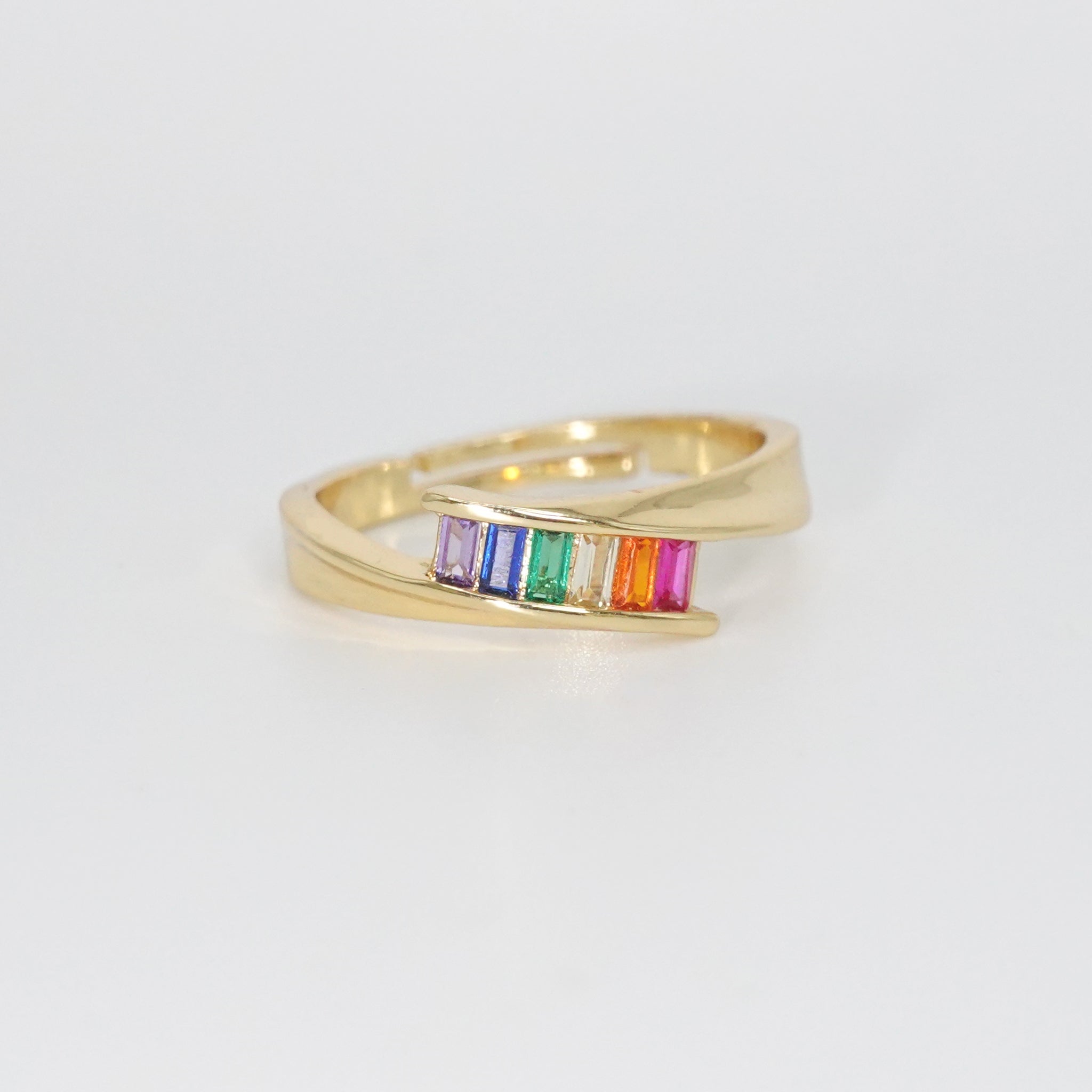 Gower Ring - Eye-catching accessory adorned with vibrant hues.