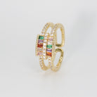 Fairfax Ring - Stunning accessory adorned with colorful and shiny stones.