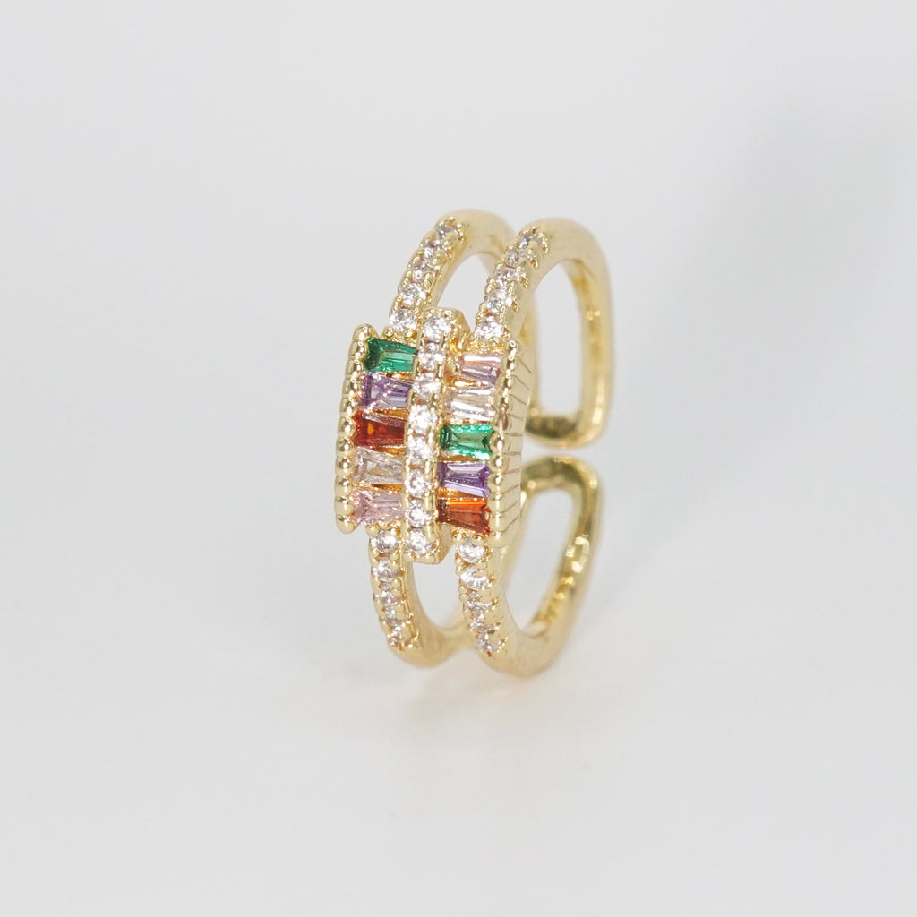 Fairfax Ring - Stunning accessory adorned with colorful and shiny stones.