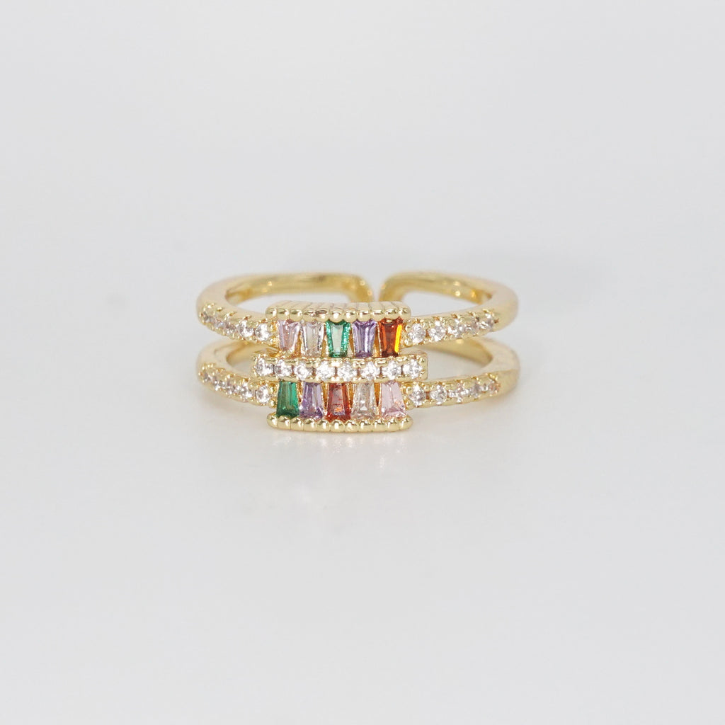 Fairfax Ring - Stunning accessory adorned with colorful and shiny stones.