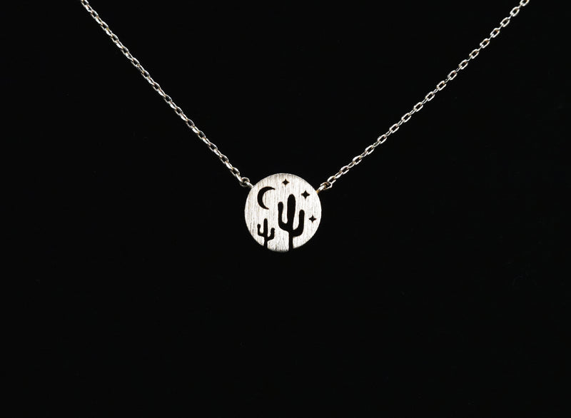 Cactus Moon Necklace