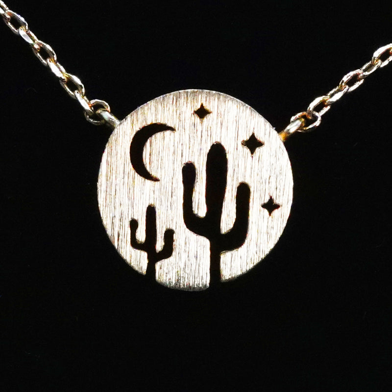 Cactus Moon Necklace