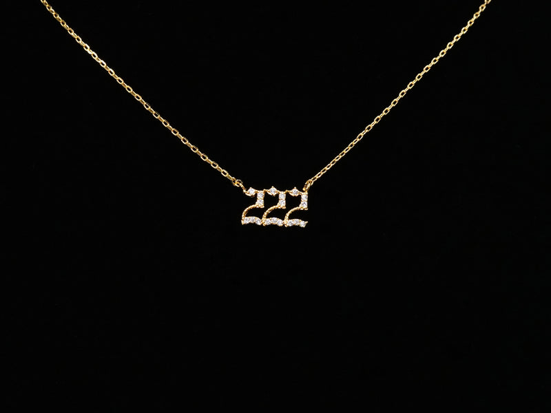 222 Angel Number Necklace